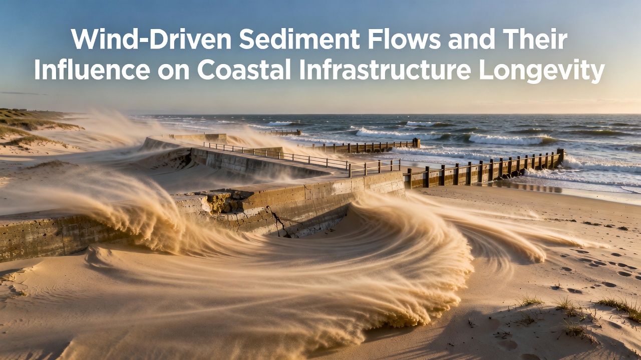 Wind-Driven Sediment Flows and Their Influence on Coastal Infrastructure Longevity